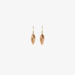 18k pink gold plated pinecones