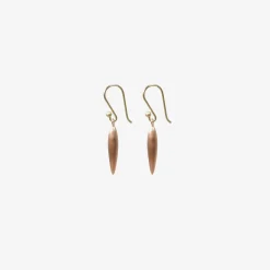 18k pink gold plated small rice
