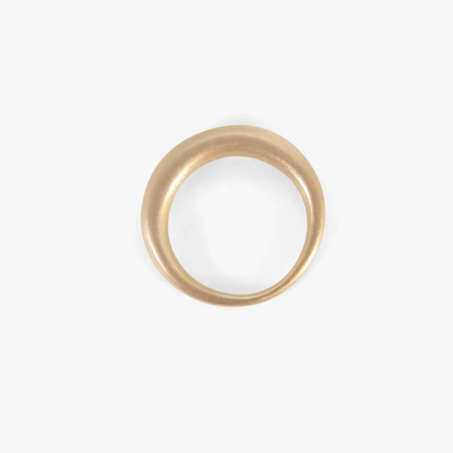 18k pink gold ring, size 8 1/4