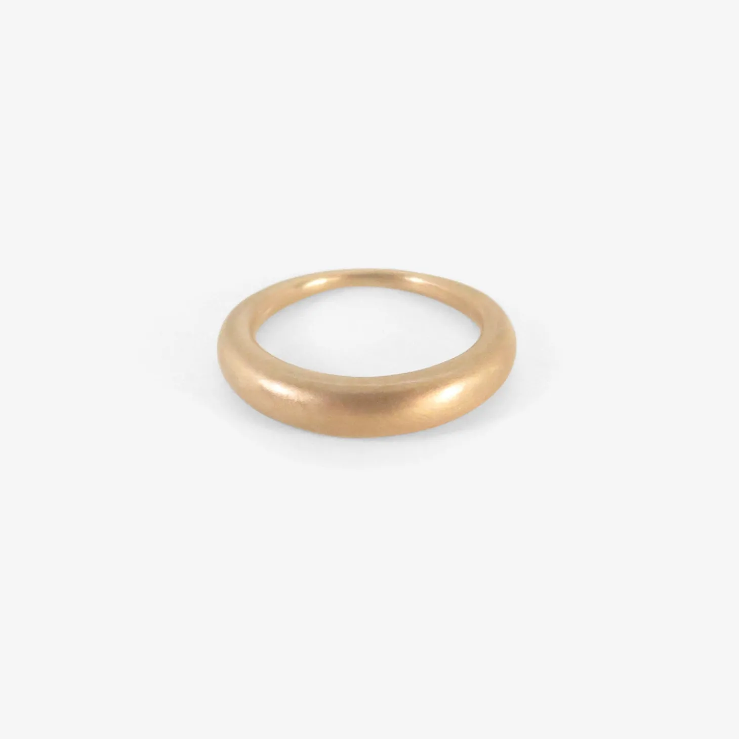 18k pink gold ring, size 8 1/4