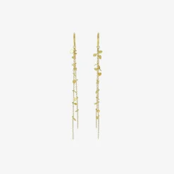 18k random dot earrings