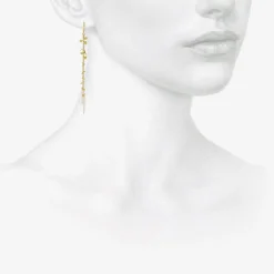 18k random dot earrings