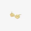 18k roman sandal plaque earrings