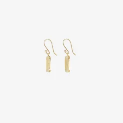 18k roman sandal plaque earrings
