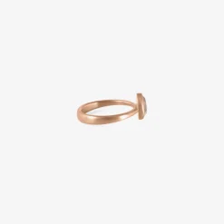 18k rose gold & champagne pear shaped diamond ring, 1.11ct