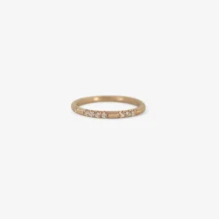 14k rose gold & white diamond 