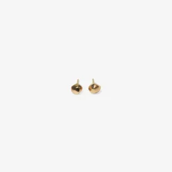 14k rose gold tiny pebble studs