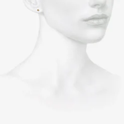 14k rose gold tiny pebble studs