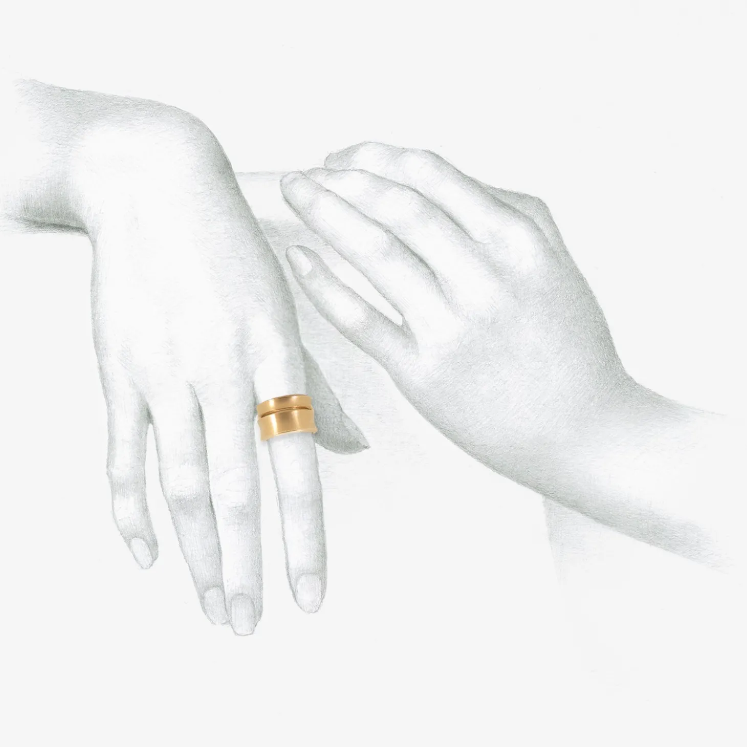 14k rothko ring