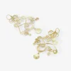18k scribbly studio sweep earrings