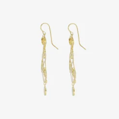 18k scribbly studio sweep earrings