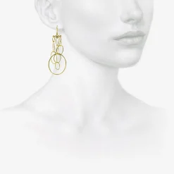 22k sculpture earrings