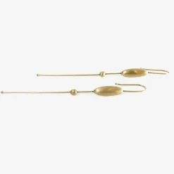14k simple long egg chains