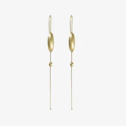 14k simple long egg chains