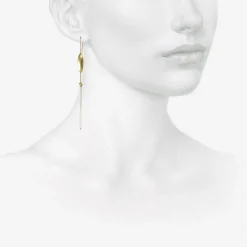 14k simple long egg chains