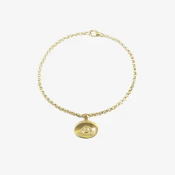 18k small eye bracelet