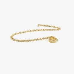 14k small eye love token pendant