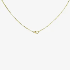 14k small eye love token pendant