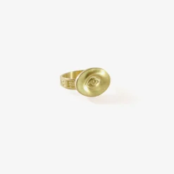 18k small eye love token ring – ‘invigilare’ – to watch over