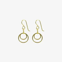 22k small magnolia earrings