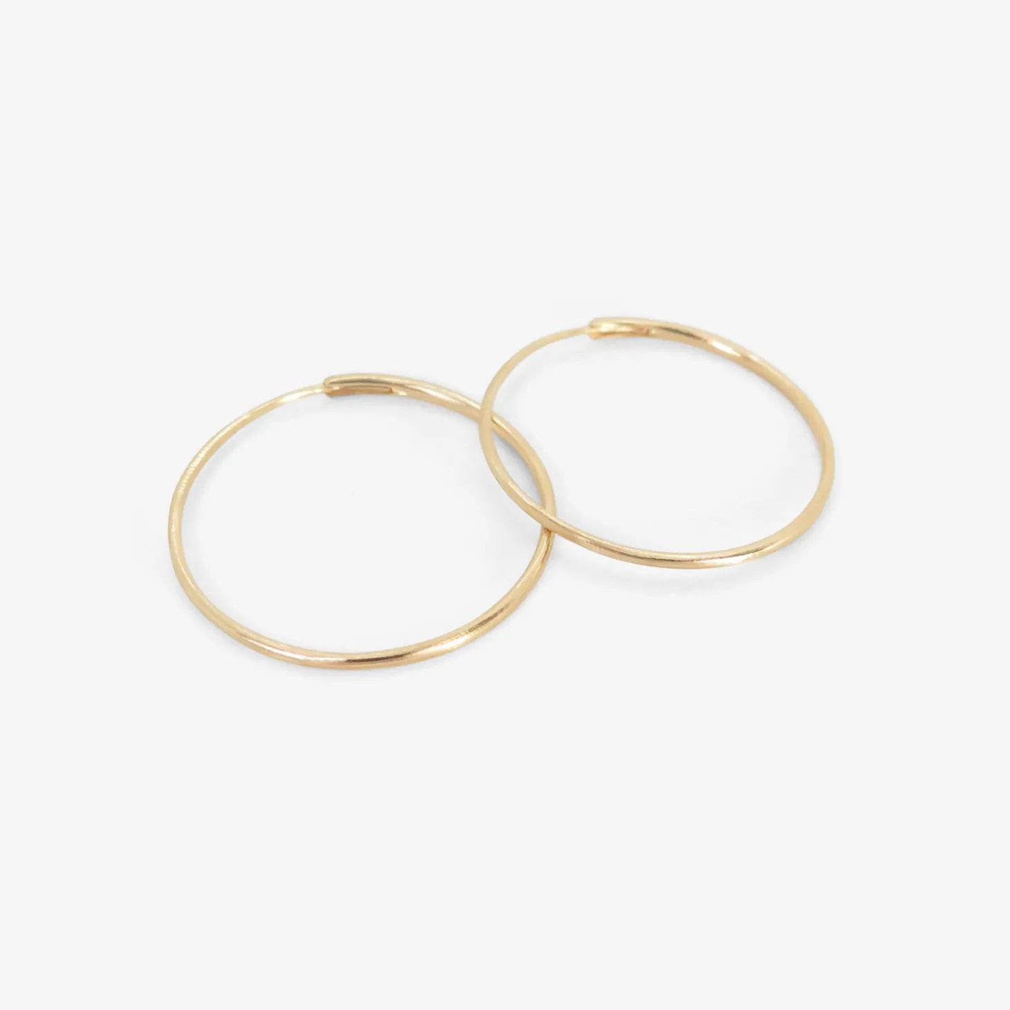 14k small ouroboros endless hoops