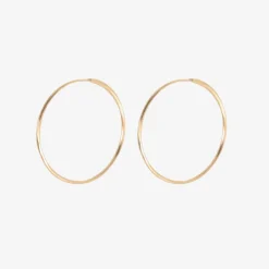 14k small ouroboros endless hoops