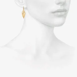 14k small pod earrings