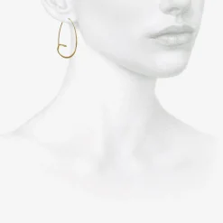 18k small snake hoops