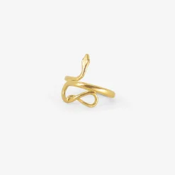 18k small snake ring, size 7