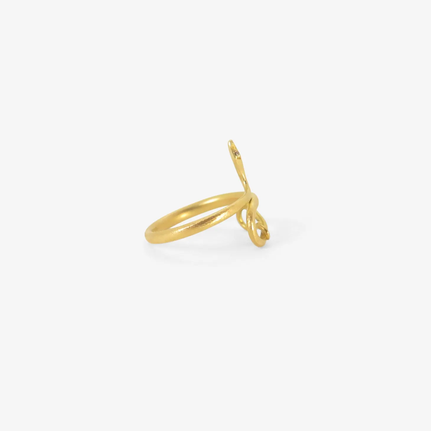 18k small snake ring, size 7