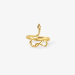 18k small snake ring, size 7