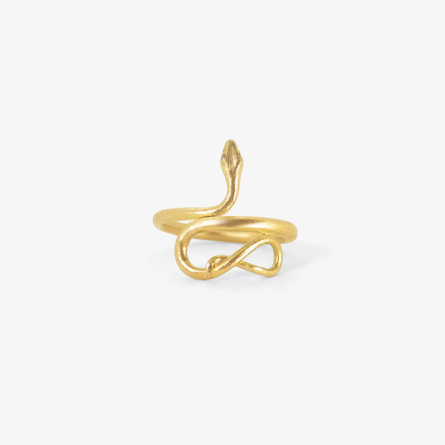 18k small snake ring, size 7