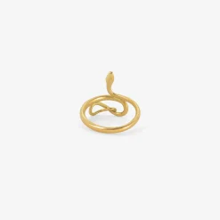 18k small snake ring, size 7