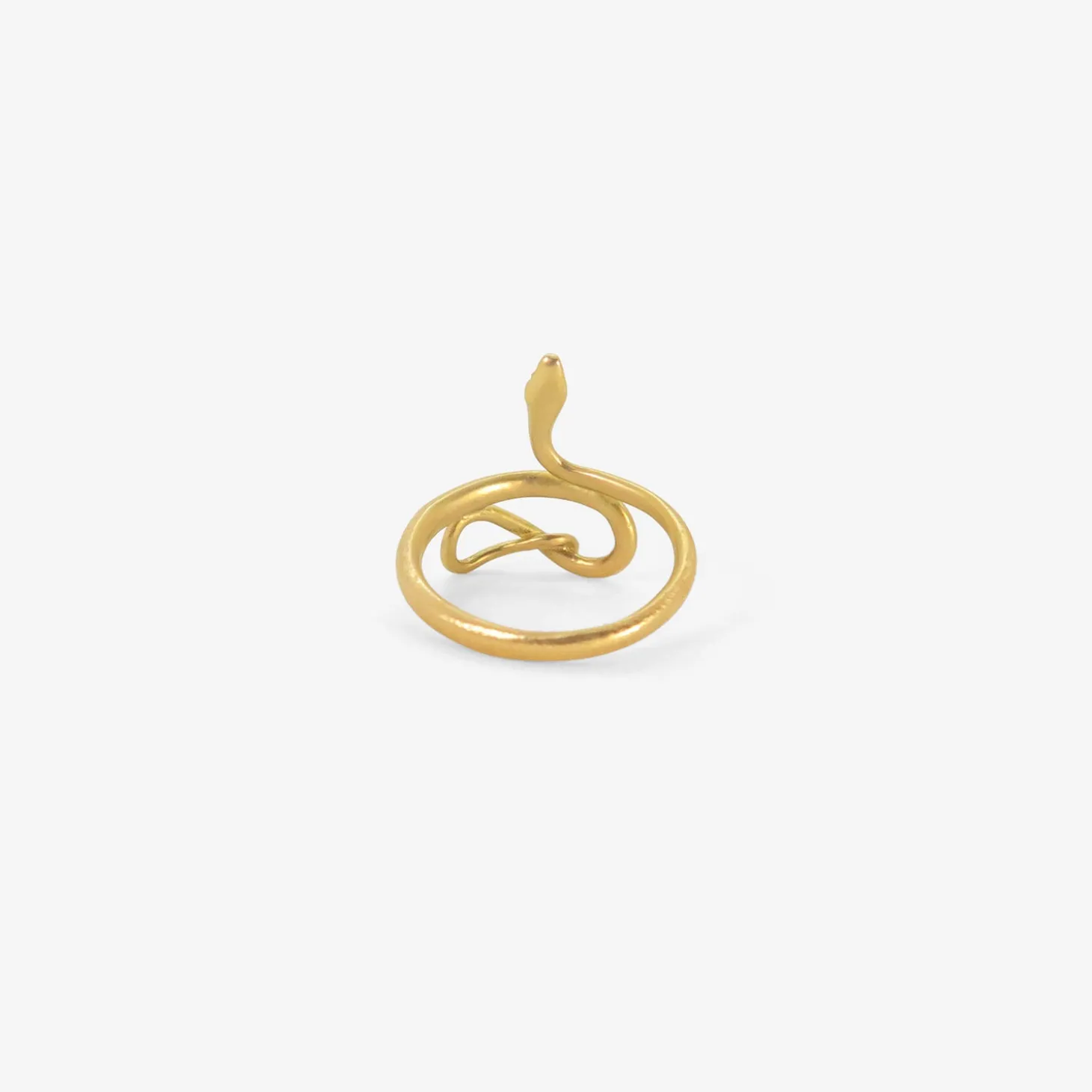 18k small snake ring, size 7