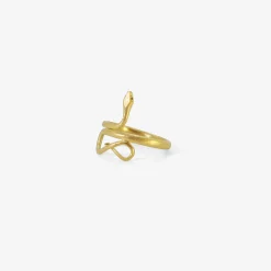 18k small snake ring, size 6 1/4