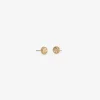 14k small snowy ledge studs with diamonds, .12ct