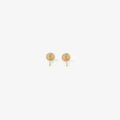14k small snowy ledge studs with diamonds, .12ct