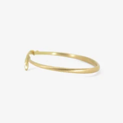 18k snake bangle with champagne diamond eyes