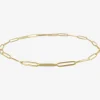 14k solid long link chain