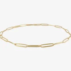 14k solid long link chain