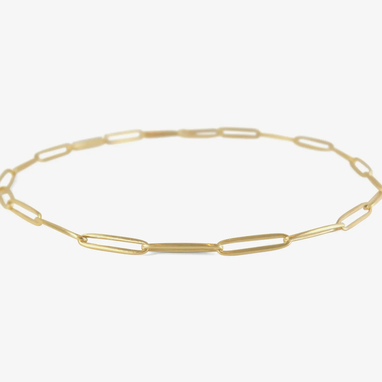 14k solid long link chain