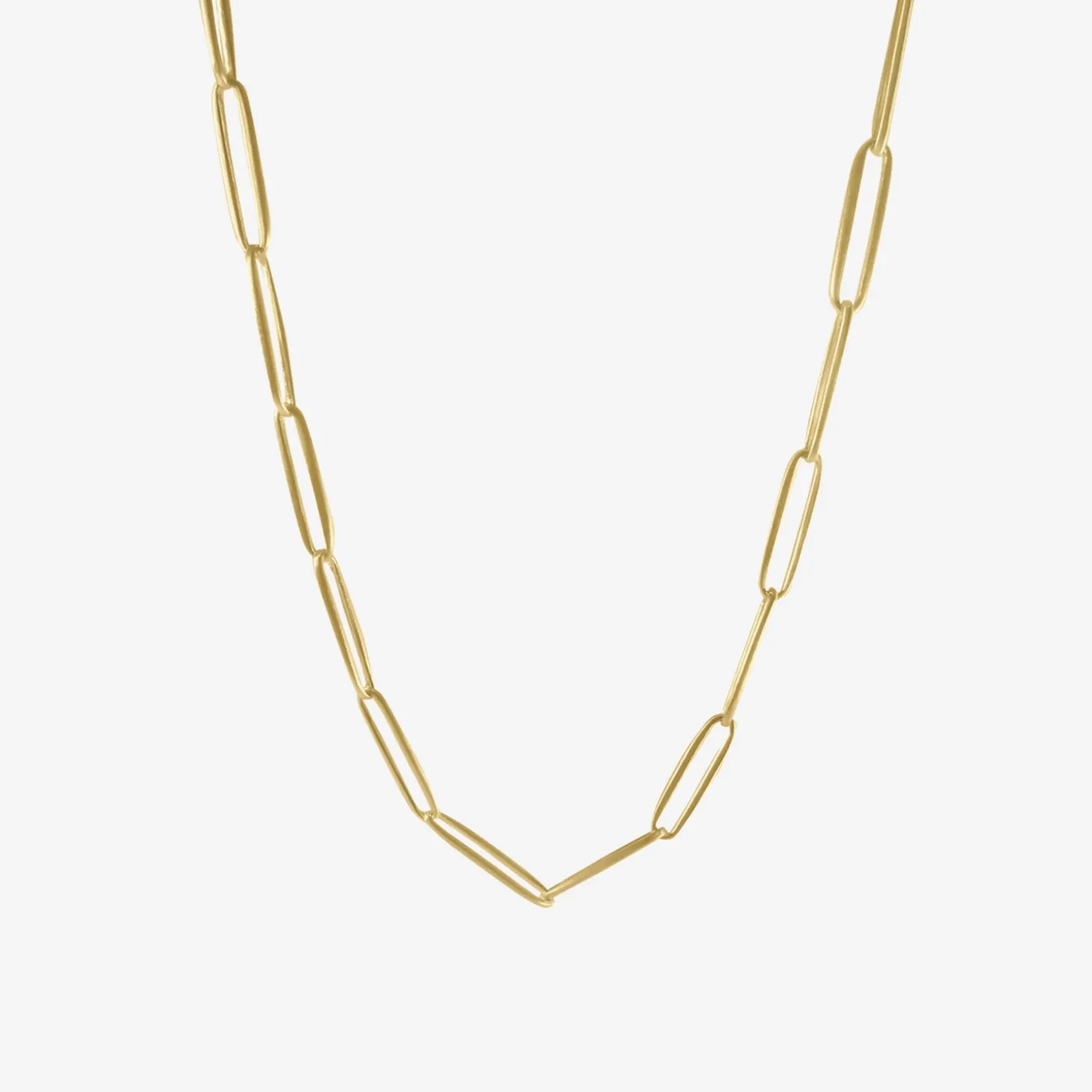 14k solid long link chain