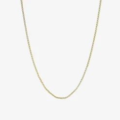 22k solo chain with fibula clasp