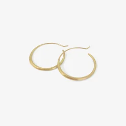 18k spiral hoops