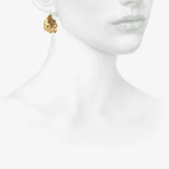 18k squash earrings