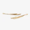 14k three tassel sail earrings on posts