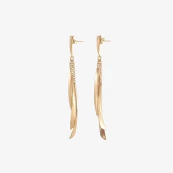 14k three tassel sail earrings on posts
