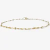 14k tiny seaweed necklace
