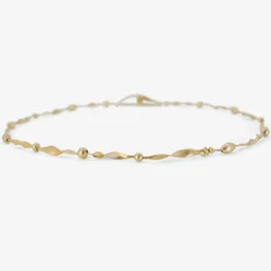 14k tiny seaweed necklace