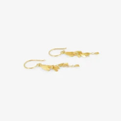 18k tiny wings earrings